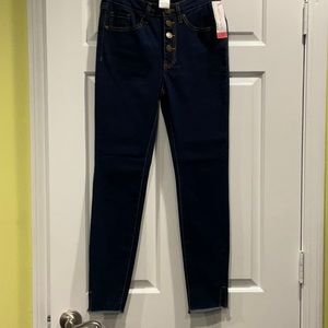 Mudpie Wells button fly jeans High rise Indigo